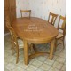 Table ovale pieds chanfreins