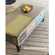 Table de salon bois et métal couleur