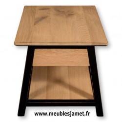 Bout de canapé contemporain en chêne