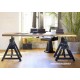 Table Style Industriel bois et métal