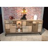 Meuble bas 3 portes + 2 tiroirs Style PATCHWORK 