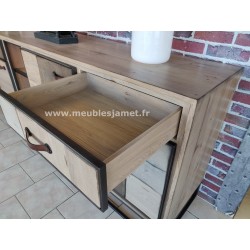 Meuble bas 3 portes + 2 tiroirs Style PATCHWORK 