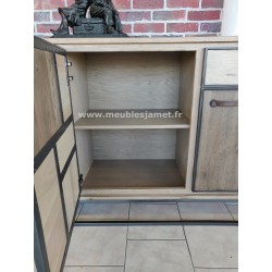 Meuble bas 3 portes + 2 tiroirs Style PATCHWORK 