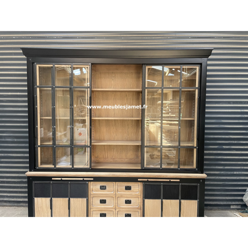 Buffet Vaisselier Style Industriel Réf. SAINT AMBROIX