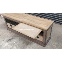 Meuble TV Style Industriel Bois et métal