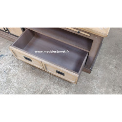 Meuble TV Style Industriel Bois et métal