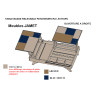 Table basse deux plateaux relevables chêne et métal MESNIL EN OUCHE