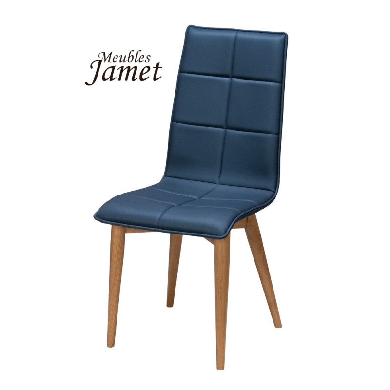 Chaise ZAO Coque Piètement Conique en Chêne massif