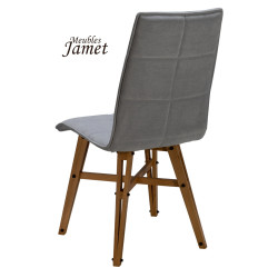 Chaise ZAO Coque Piètement Eiffel en Chêne massif