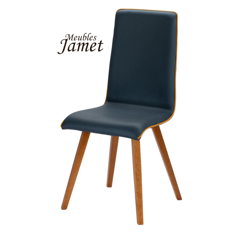 Chaise YAM Coque Piètement Fuseau en chêne massif