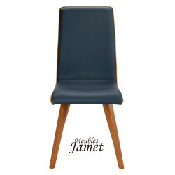 Chaise YAM Coque Piètement Fuseau en chêne massif