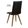 Chaise YAM Coque Piètement Fuseau en chêne massif