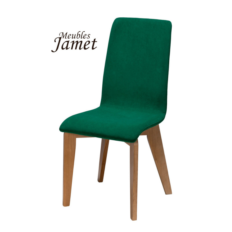 Chaise YAM Coque Piètement rectangulaire en chêne massif