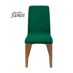 Chaise YAM Coque Piètement rectangulaire en chêne massif