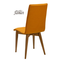 Chaise LINA Coque piètement rond conique en chêne massif