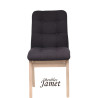 Chaise ODYSSEE Coque piètement carré en chêne massif