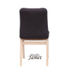 Chaise ODYSSEE Coque piètement carré en chêne massif