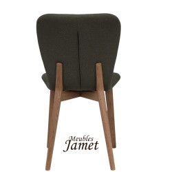 Chaise JACOBSON Coque Piètement fuseau Biseauté en chêne massif