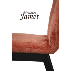 Chaise CARDIFF Coque piètement carré en chêne massif