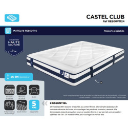 Matelas CASTEL CLUB  Ressorts - SOMOUEST