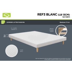 Sommier REF3 BLANC Tapissier - SOMOUEST