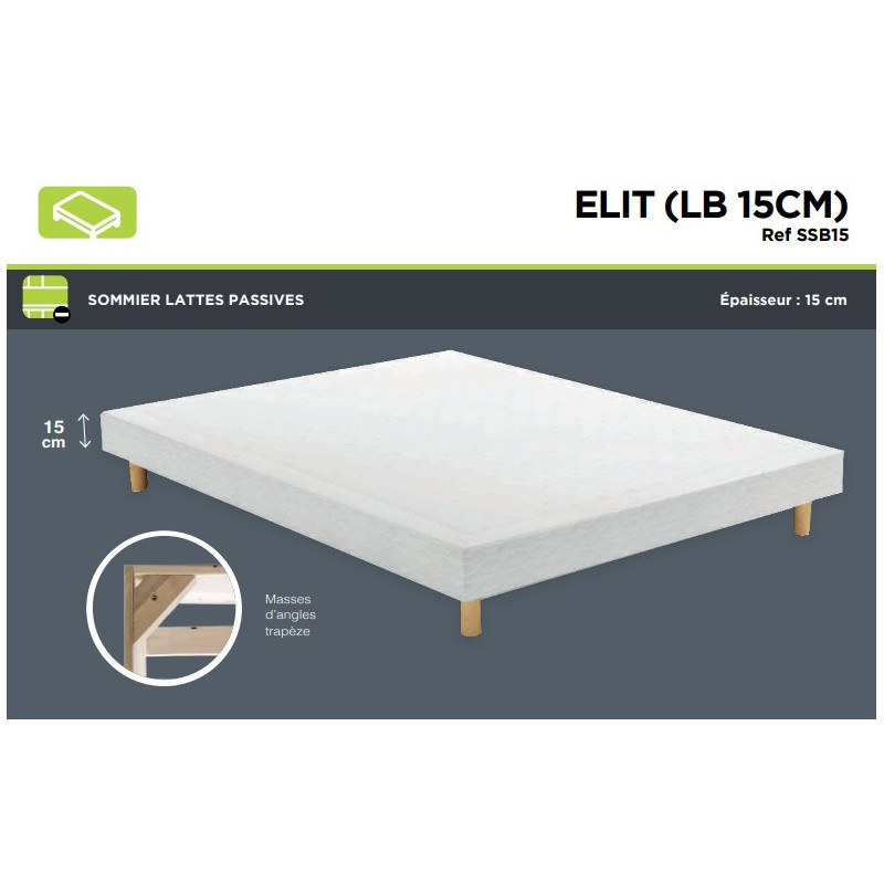 Sommier ELIT LB15CM Tapissier - SOMOUEST