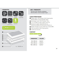 Sommier ELIT LB15CM Tapissier - SOMOUEST