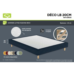 Sommier DECO LB 20CM  Déco - SOMOUEST