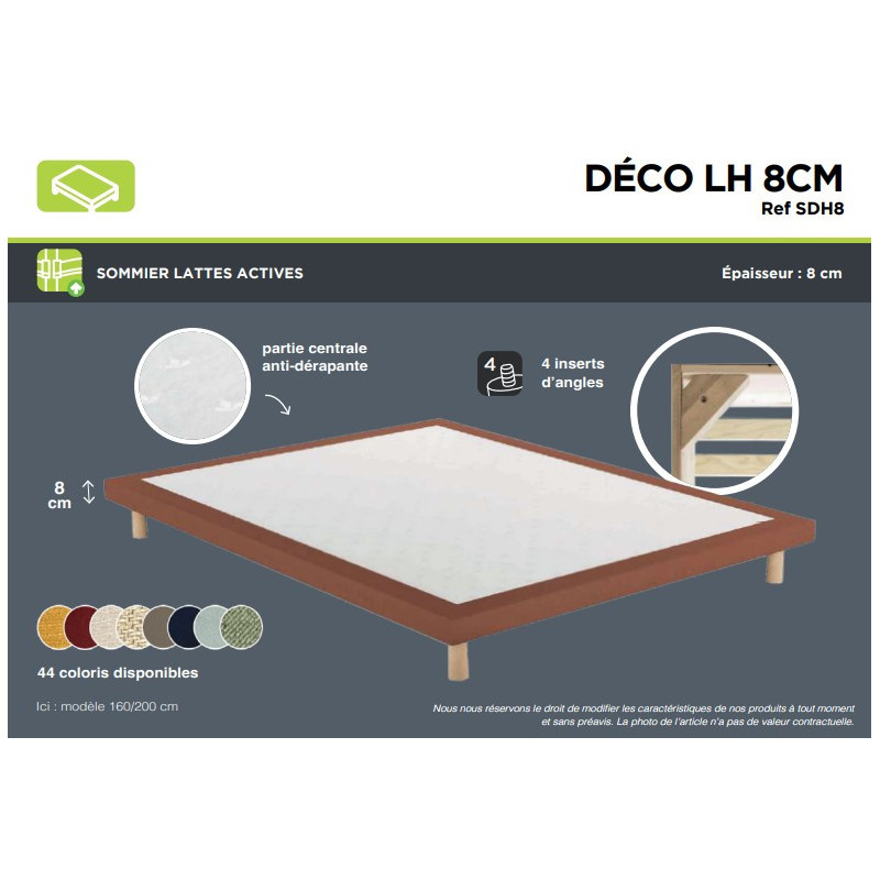 Sommier DECO LH 8CM  Déco -SOMOUEST