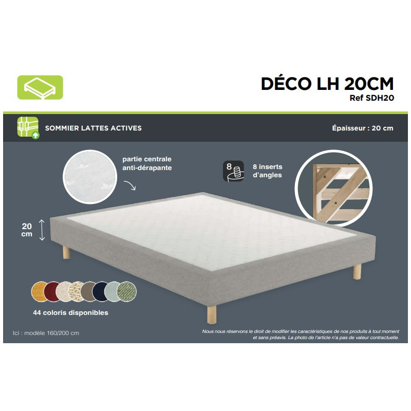 Sommier DECO LH 20CM  Déco - SOMOUEST