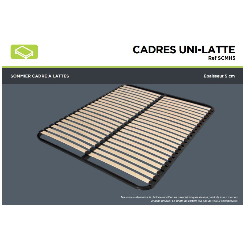 Sommier CADRES UNI-LATTE - SOMOUEST