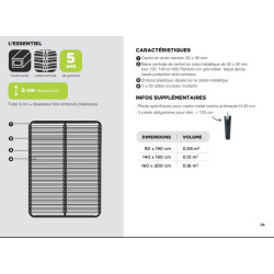 Sommier CADRES UNI-LATTE - SOMOUEST
