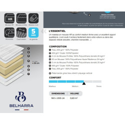 Matelas EUROPE Mousse - SOMOUEST