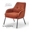 Fauteuil JUNE Piètement Métal