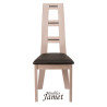 Chaise - CERI -  Contemporaine  en Chêne massif assise tissu