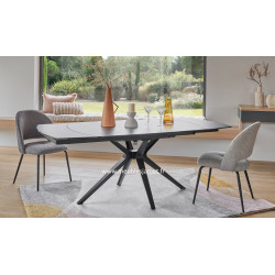 Table CALI REVOLVING Dessus céramique piètement métal
