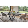 Table MILAN Dessus Céramique Piétement Métal