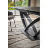 Table MILAN Dessus Céramique Piétement Métal