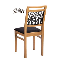 Chaise - FOREST - Style Industriel Chêne et Métal