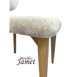 Chaise - ALVA -  Dossier Médaillon Piètement chêne