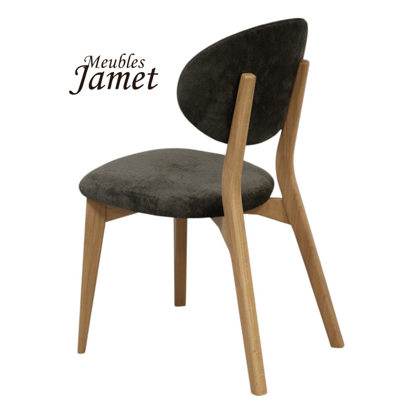 Chaise THALES THCTI - Chêne et Tissu