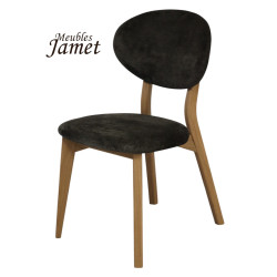 Chaise THALES THCTI - Chêne et Tissu