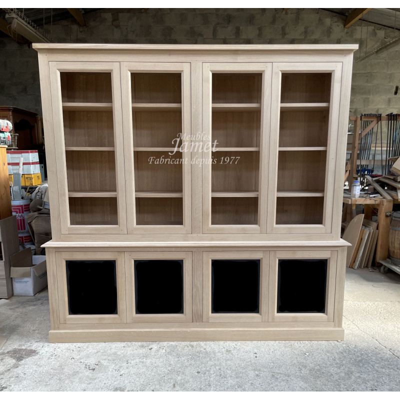 Deux Corps Vaisselier Contemporain en 100 % Chêne massif