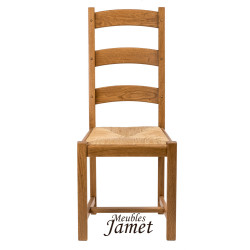 Chaise - VILLAGE - Rustique Chêne Massif