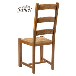 Chaise - VILLAGE - Rustique Chêne Massif