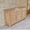 Meuble bas Contemporain 100% chêne massif