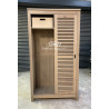 Armoire contemporaine deux portes coulissantes en chêne massif