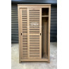 Armoire contemporaine deux portes coulissantes en chêne massif