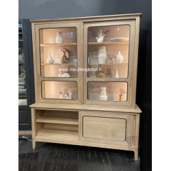 Bibliothèque style contemporain portes coulissantes