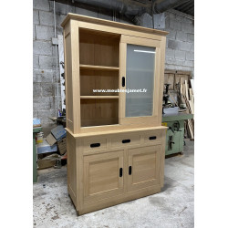 Meuble Vaisselier style contemporain 100 % Chêne Massif